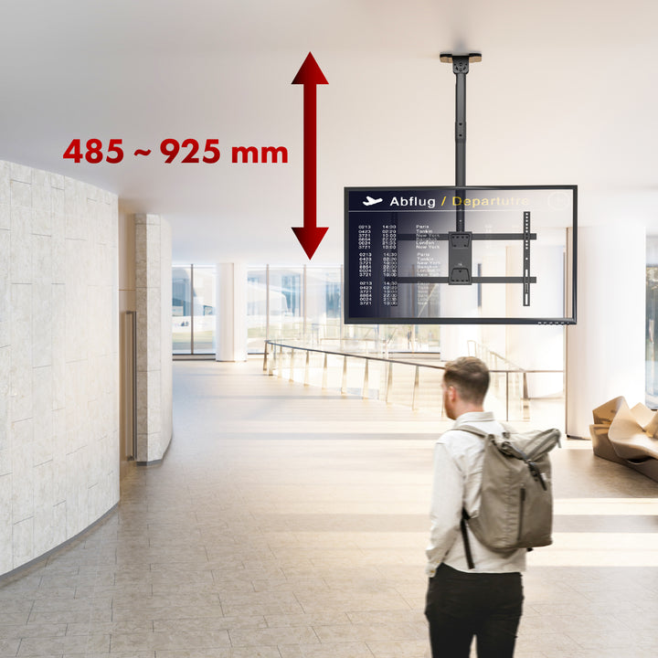 Support de montage au plafond pour Maclean TV, charge max. 60kg, 43-86", max VESA 600x400, MC-112 B