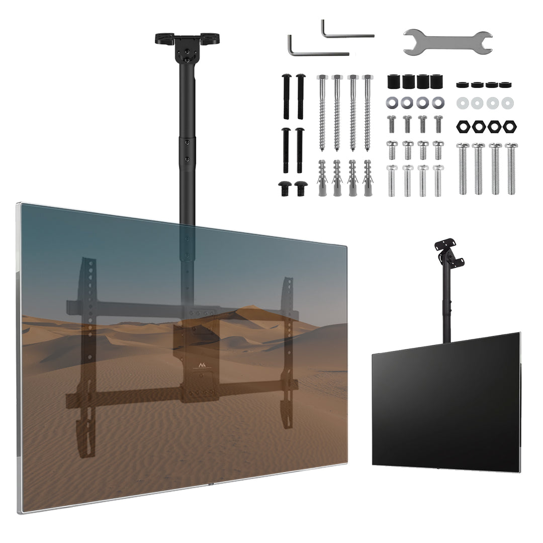 Support de montage au plafond pour Maclean TV, charge max. 60kg, 43-86", max VESA 600x400, MC-112 B