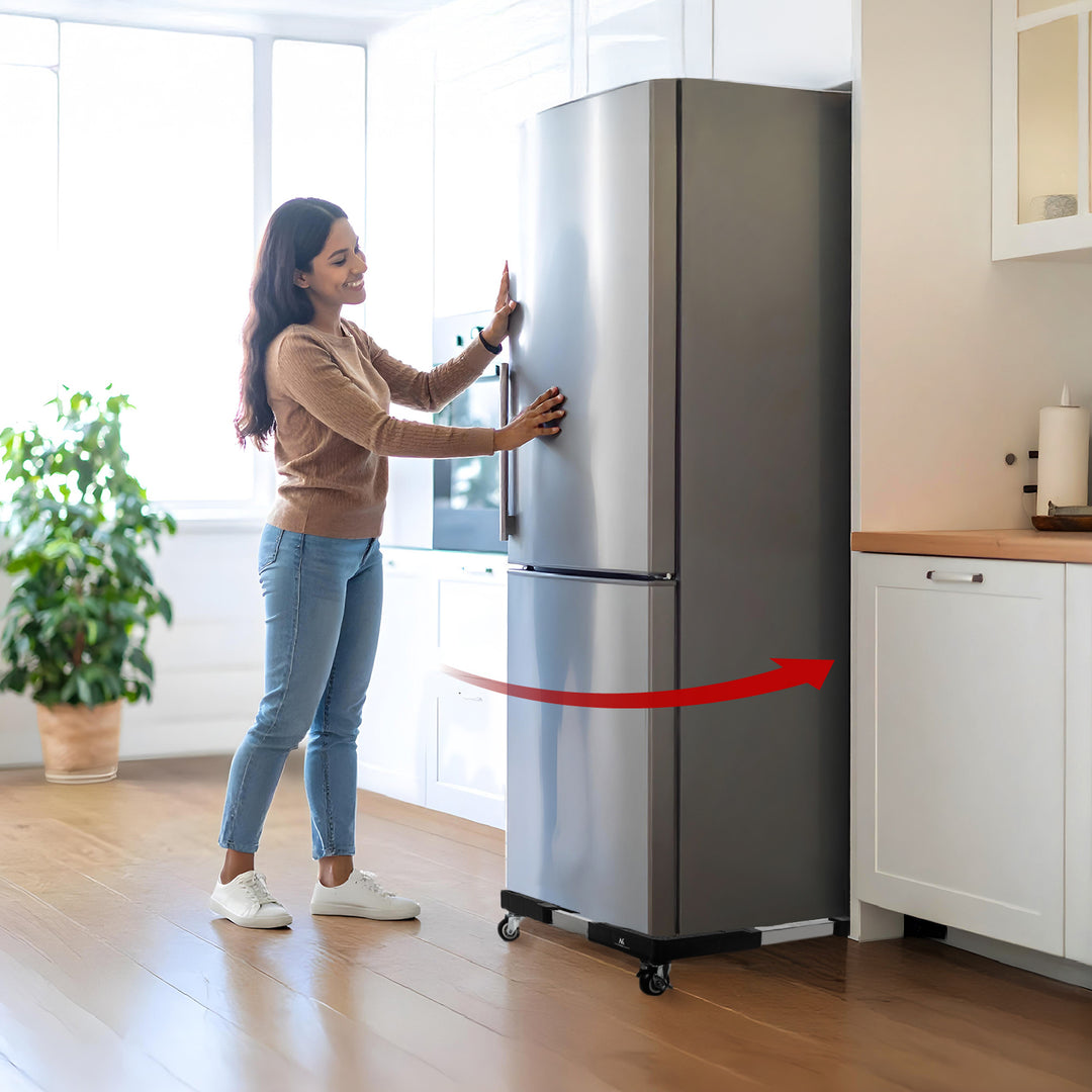 Support mobile pour lave-linge Maclean, blocage des roulettes, largeur 500-700mm, universel, jusqu'à 200kg, MC-118 B