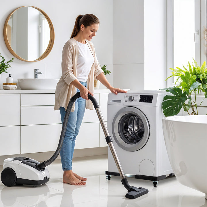 Support mobile pour lave-linge Maclean, blocage des roulettes, largeur 500-700mm, universel, jusqu'à 200kg, MC-118 B