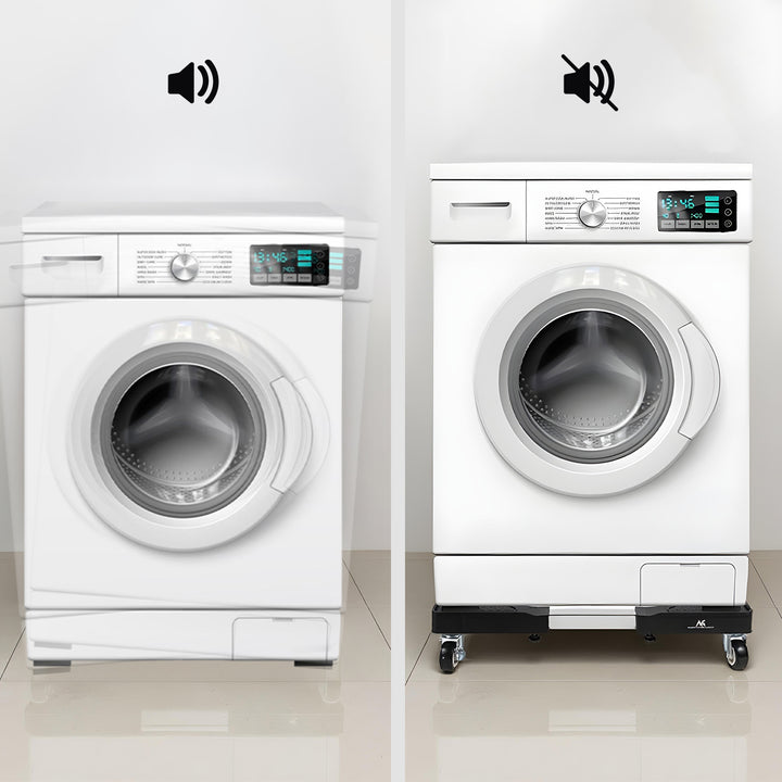 Support mobile pour lave-linge Maclean, blocage des roulettes, largeur 500-700mm, universel, jusqu'à 200kg, MC-118 B