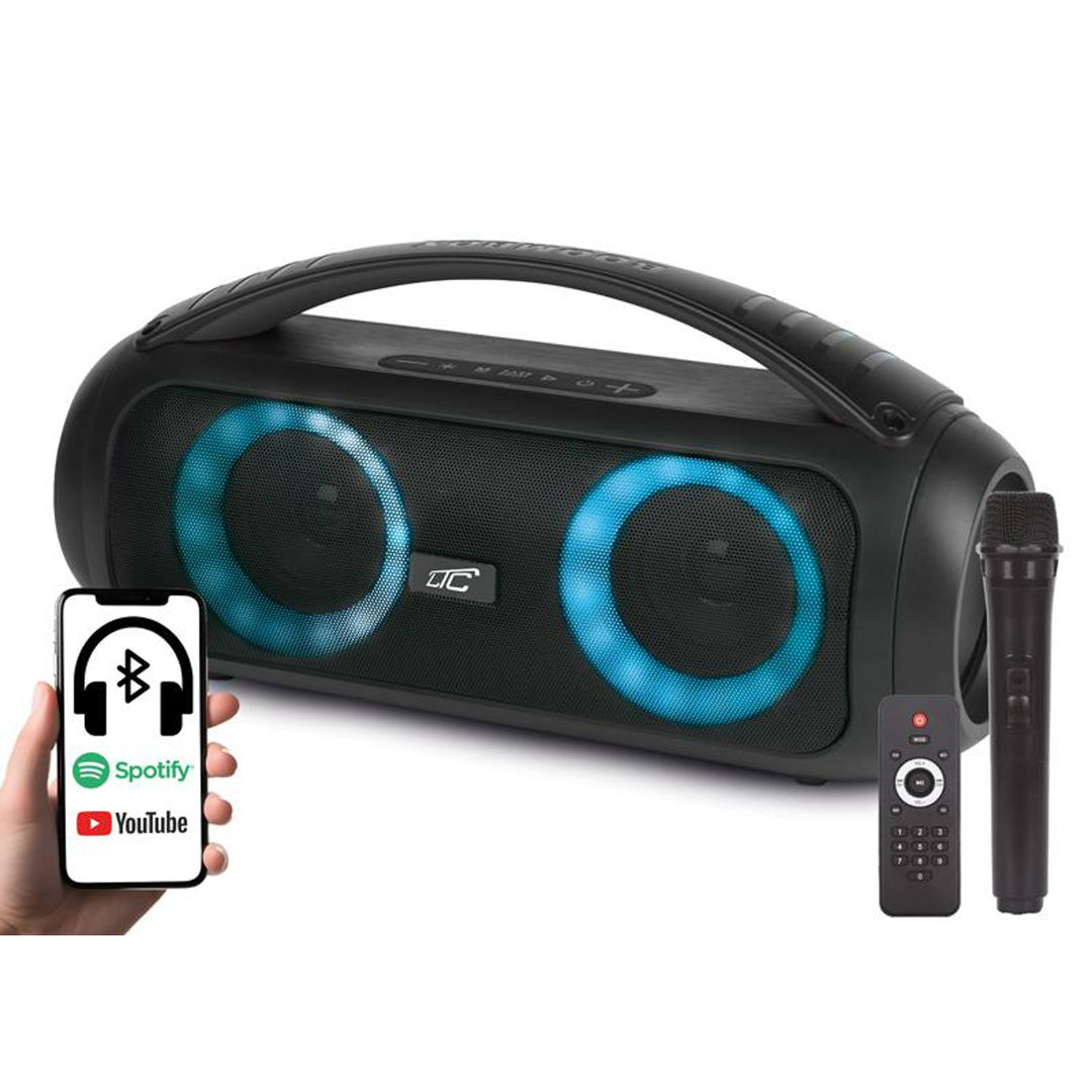 Haut-parleur sans fil LTC, Bluetooth, microphone, télécommande, 60W, LXPA3316