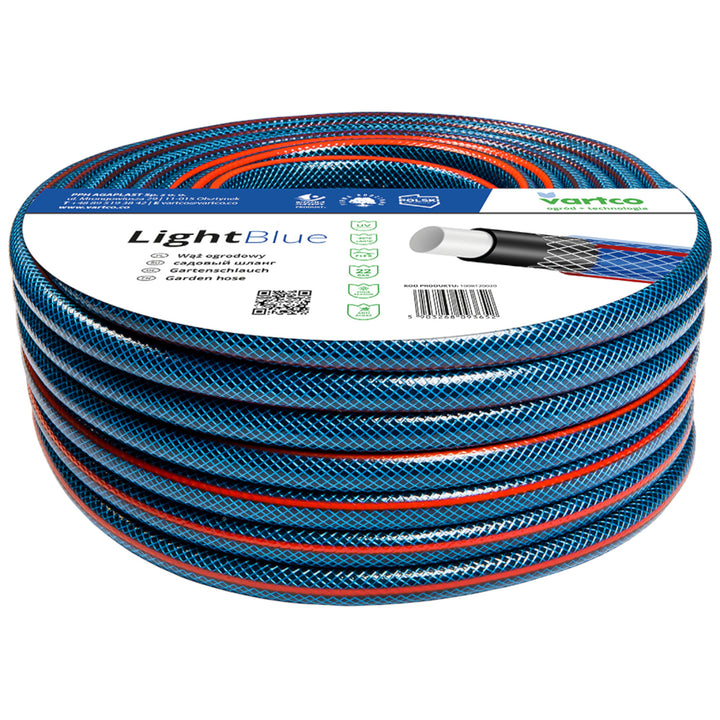 Vartco Light Blue 1" 20m 4-ply 22 bar garden hose