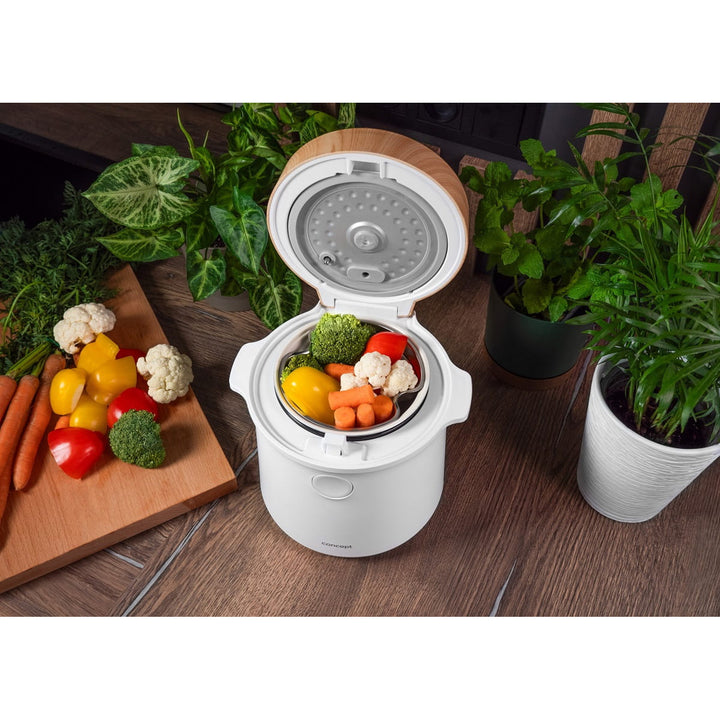 Cuiseur de riz Concept, 9 programmes, écran LED, 1,5 l, blanc, RE3030