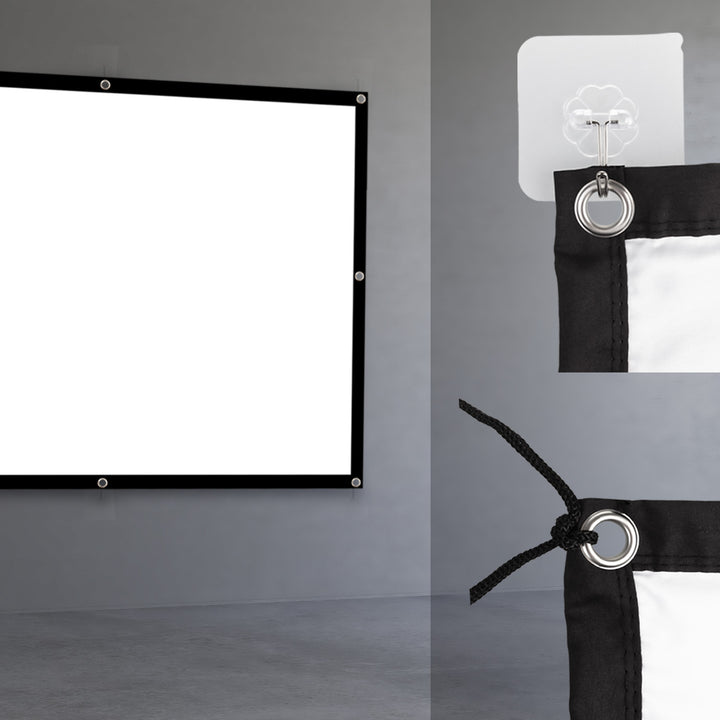 Écran de projection Maclean, 86", 175x131cm, cadre 25mm 4:3, crochets de tension, MC-166