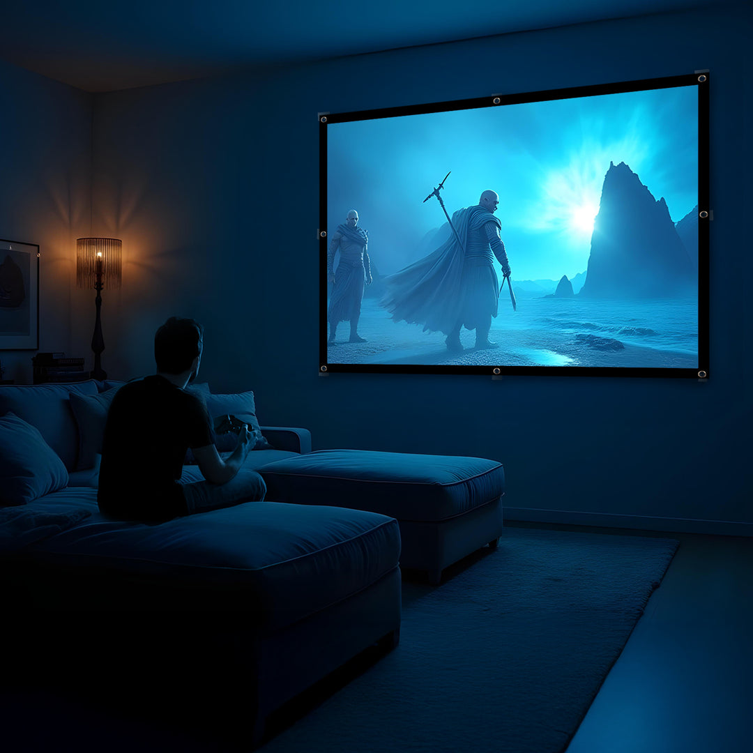 Écran de projection Maclean, 86", 175x131cm, cadre 25mm 4:3, crochets de tension, MC-166