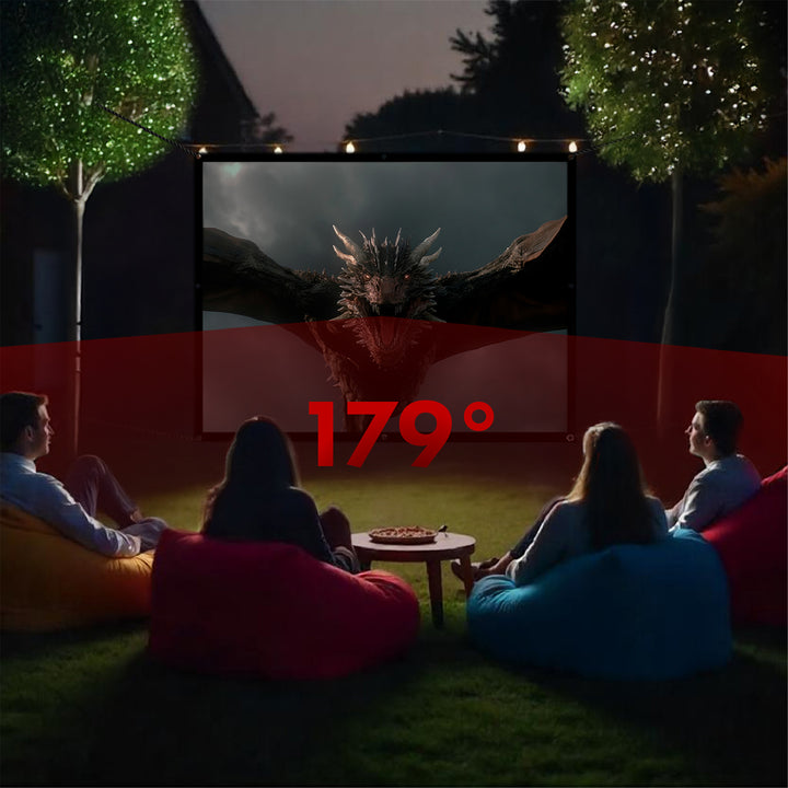 Écran de projection Maclean, 86", 175x131cm, cadre 25mm 4:3, crochets de tension, MC-166