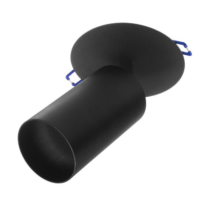 Maclean encastré / tube lumineux, spot, rond, aluminium, GU10, 55x130mm, noir, MCE364 B 3pcs+ Ampoule LED GU10 7W Maclean Energy MCE437 WW blanc chaud 3000K, 220-240V~, 50/60Hz 3pcs