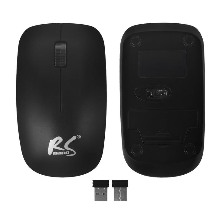 COMBO Clavier + souris sans fil NanoRS, RS580+Tapis souris pour clavier de jeu avec rétroéclairage LED RVB NanoRS, 800x300x4mm, RS705