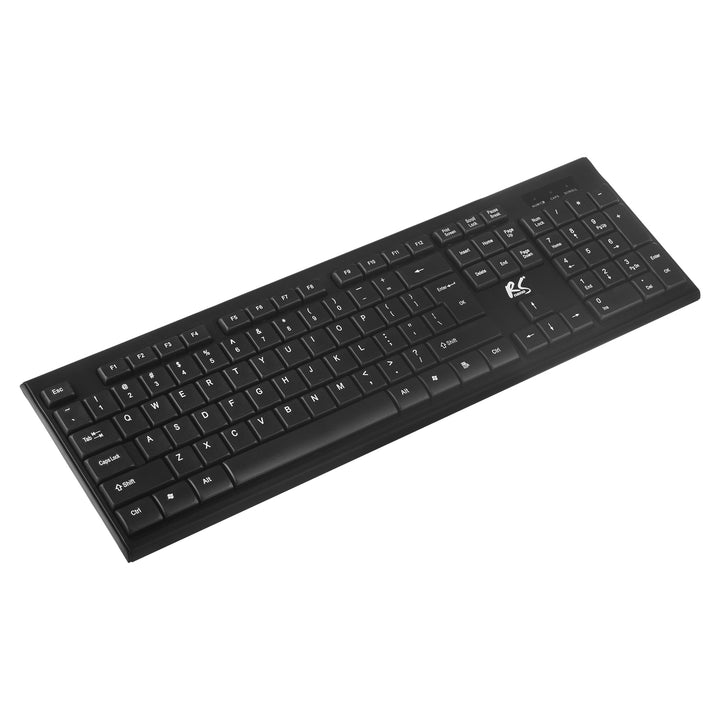 COMBO Clavier + souris sans fil NanoRS, RS580+Tapis souris pour clavier de jeu avec rétroéclairage LED RVB NanoRS, 800x300x4mm, RS705