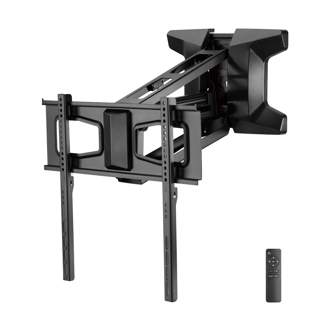 Support électrique pour TV au-dessus de la cheminée Maclean, max VESA 600x400, télécommande wifi, 37"-70", max 35kg, MC-891 +Câble Maclean HDMI 2.1a, 3m, 8K HDR, MCTV-442