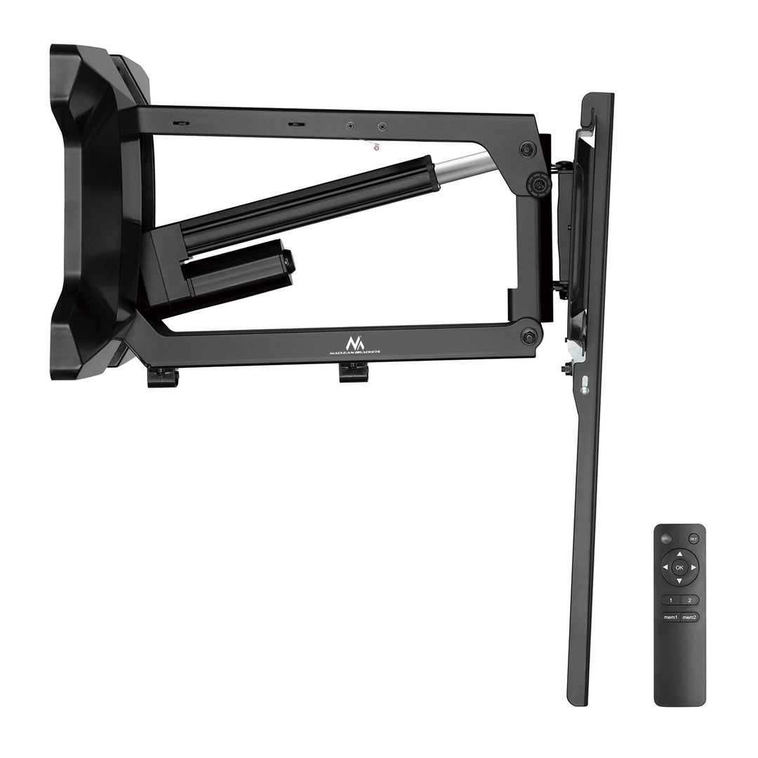 Support électrique pour TV au-dessus de la cheminée Maclean, max VESA 600x400, télécommande wifi, 37"-70", max 35kg, MC-891 +Câble Maclean HDMI 2.1a, 3m, 8K HDR, MCTV-442