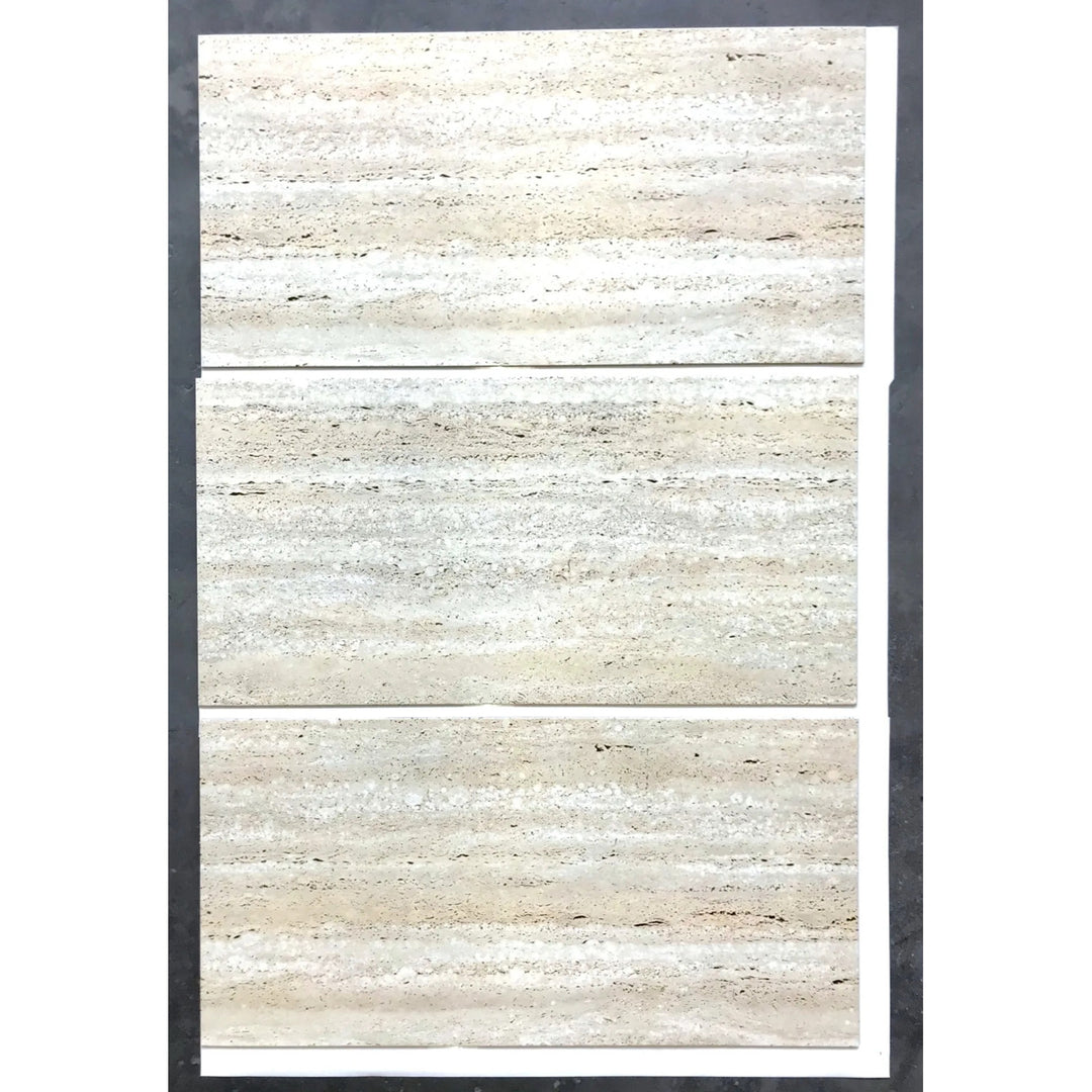 Fliesana carreaux de sol et de mur autocollants, lot de 3, imperméables, design pierre naturelle