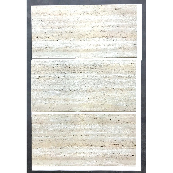 Fliesana carreaux de sol et de mur autocollants, lot de 3, imperméables, design pierre naturelle