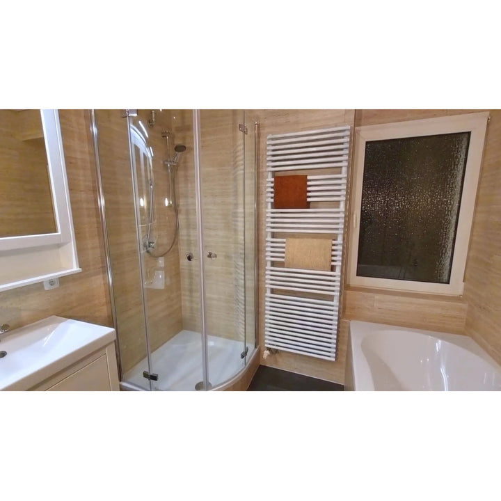 Fliesana carreaux de sol et de mur autocollants, lot de 3, imperméables, design pierre naturelle