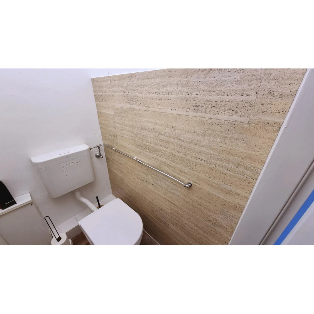 Fliesana carreaux de sol et de mur autocollants, lot de 3, imperméables, design pierre naturelle