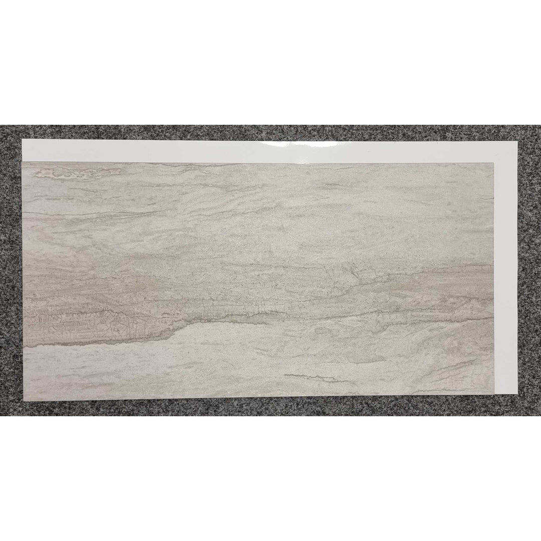 Fliesana carreaux de sol et de mur autocollants, lot de 3, imperméables, motif pierre naturelle (falaise)