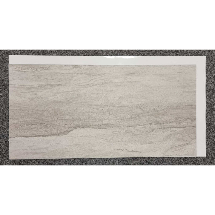 Fliesana carreaux de sol et de mur autocollants, lot de 3, imperméables, motif pierre naturelle (falaise)