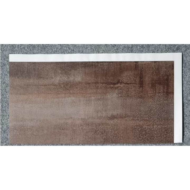 Fliesana carreaux de sol et de mur autocollants, lot de 3, imperméables, design en pierre naturelle, couleur rouille