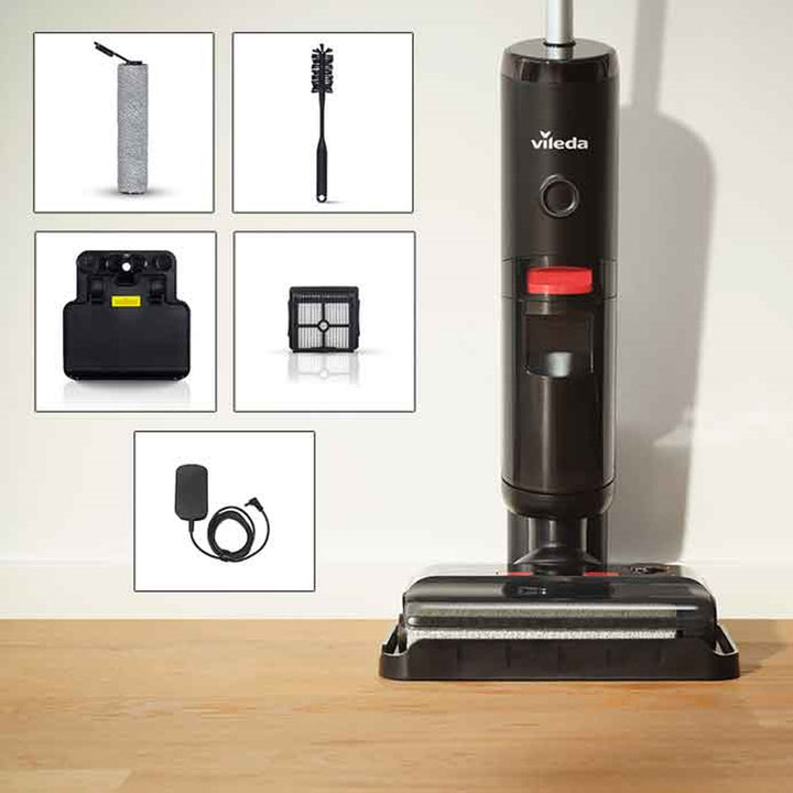 Aspirateur sans fil Vileda Pure Clean S5 Plus avec accessoires supplémentaires