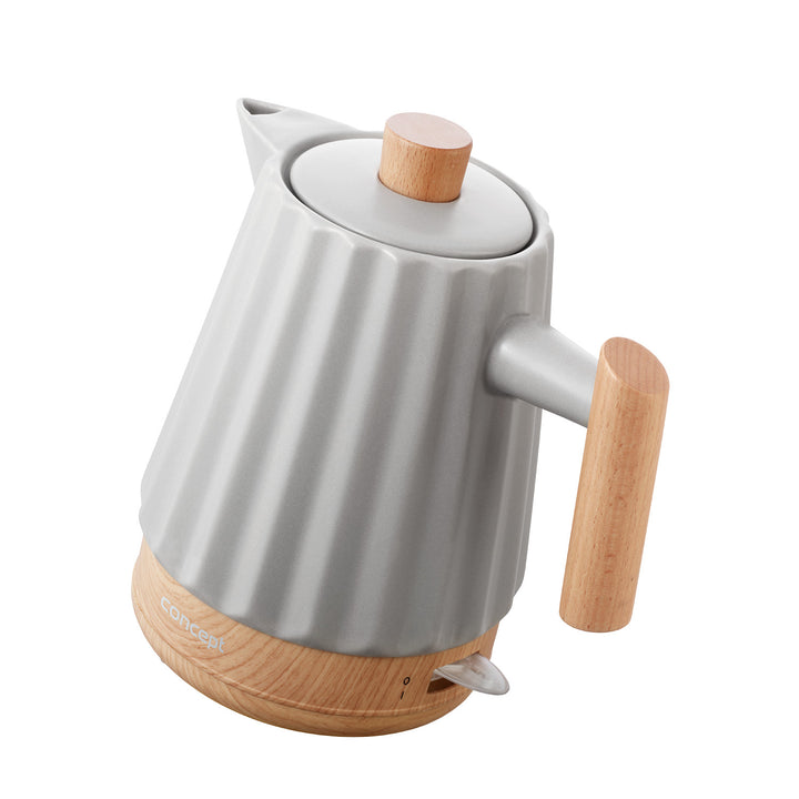 Bouilloire électrique Concept, céramique, 1500W, 1,5L, gris clair, RK0091