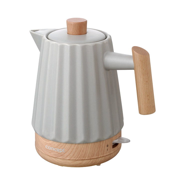Bouilloire électrique Concept, céramique, 1500W, 1,5L, gris clair, RK0091
