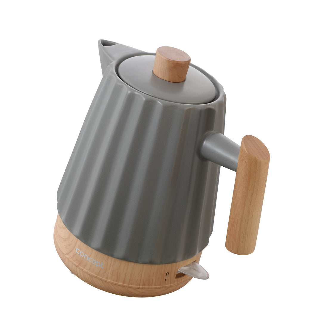 Bouilloire électrique Concept, céramique, 1500W, 1,5L, gris foncé, RK0092