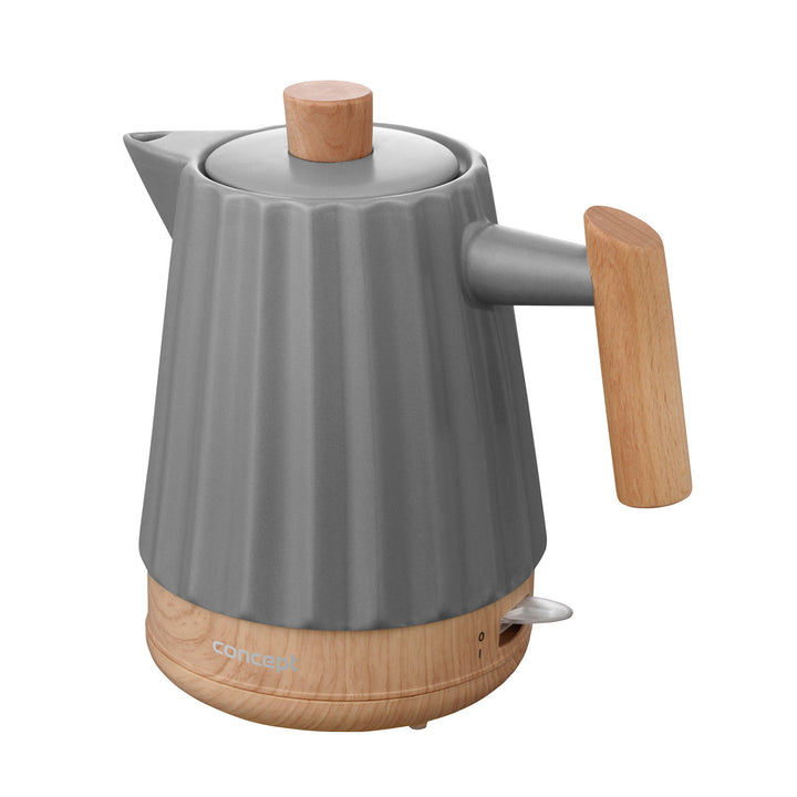 Bouilloire électrique Concept, céramique, 1500W, 1,5L, gris foncé, RK0092