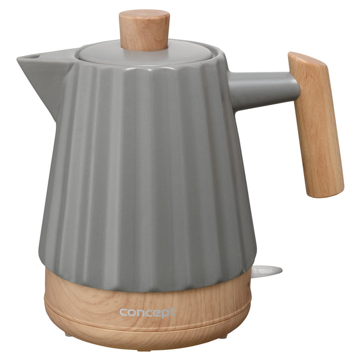 Bouilloire électrique Concept, céramique, 1500W, 1,5L, gris foncé, RK0092