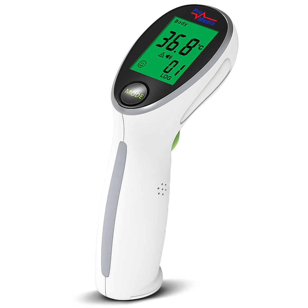 Inhalateur pour enfants Promedix, fudge, nébuliseur, masque, set de filtres, PR-810 + thermomètre médical infrarouge sans contact Promedix PR-960