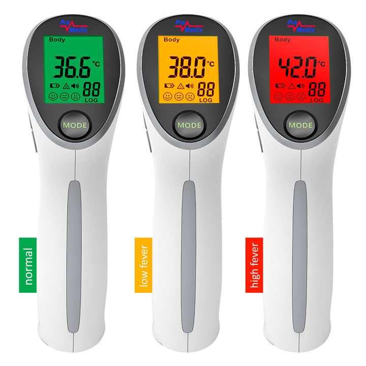 Inhalateur pour enfants Promedix, fudge, nébuliseur, masque, set de filtres, PR-810 + thermomètre médical infrarouge sans contact Promedix PR-960