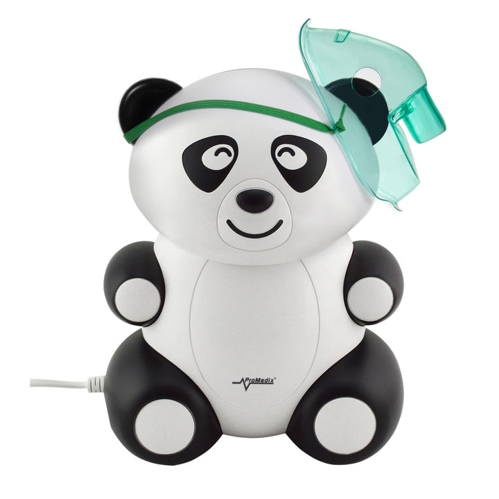 Inhalateur bébé Promedix PR-812 panda, nébuliseur, masque, set de filtres + thermomètre médical infrarouge sans contact Promedix PR-960