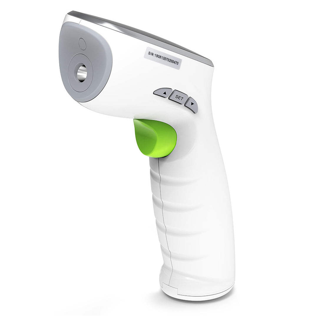 Inhalateur bébé Promedix PR-812 panda, nébuliseur, masque, set de filtres + thermomètre médical infrarouge sans contact Promedix PR-960