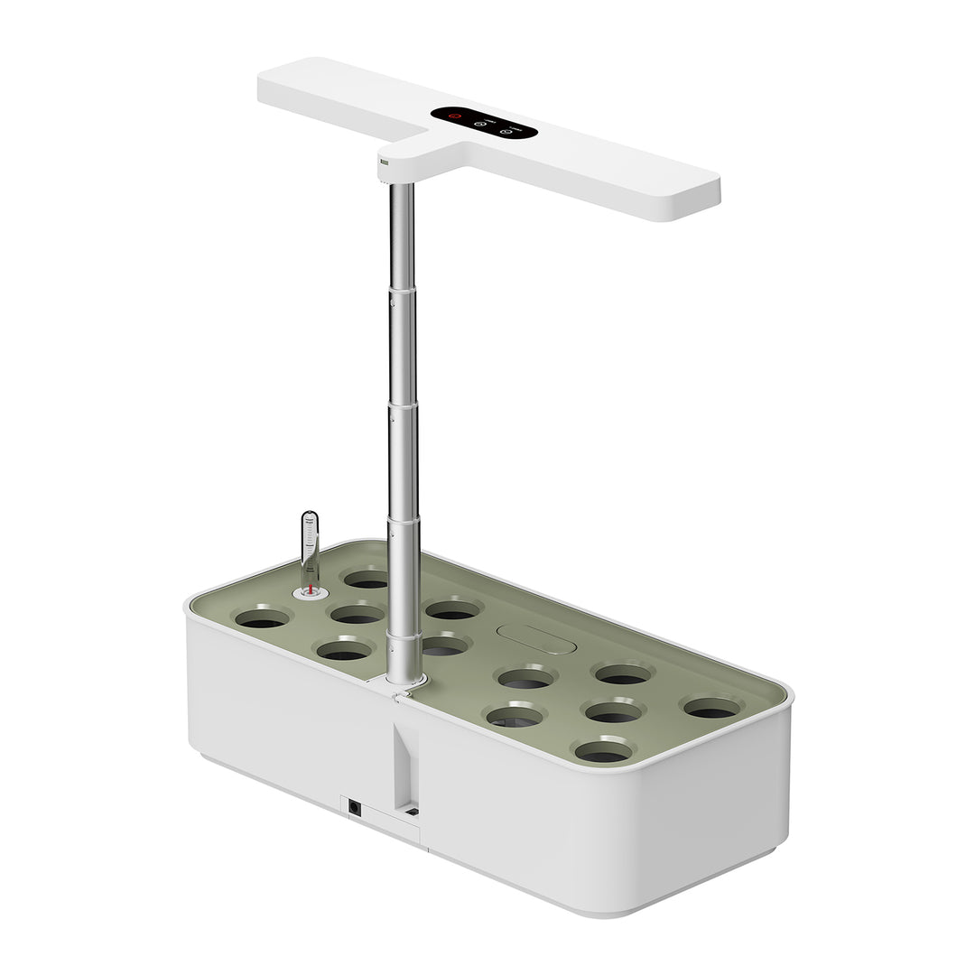 GreenBlue Système intelligent de culture de plantes d'intérieur, pot SMART, capacité 4L, pour 12 plantes, LED à spectre complet, GB133