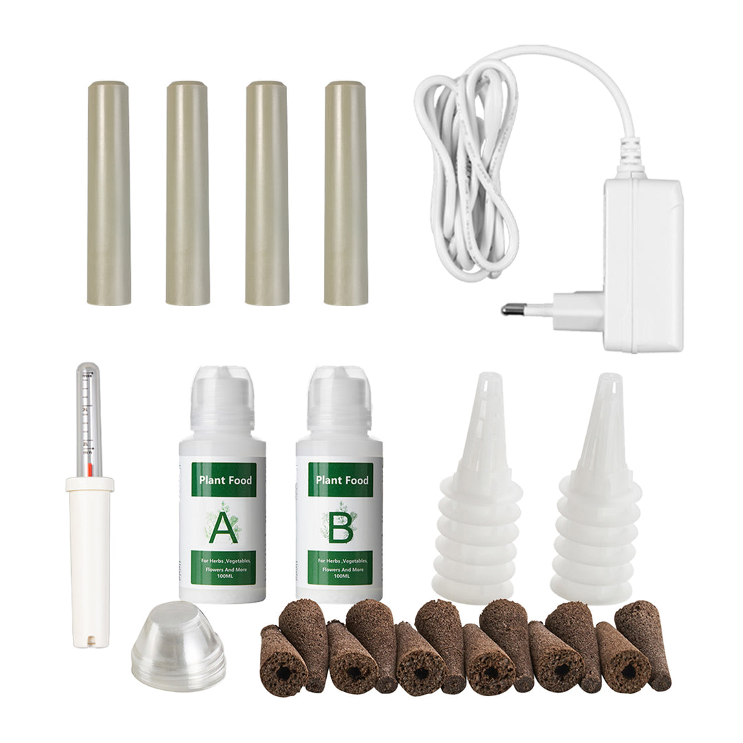 GreenBlue Système intelligent de culture de plantes d'intérieur, pot SMART, capacité 4L, pour 12 plantes, LED à spectre complet, GB133