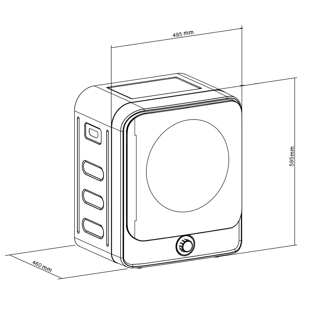 Sèche-linge électrique GreenBlue, charge de 3 kg, GB415 GR