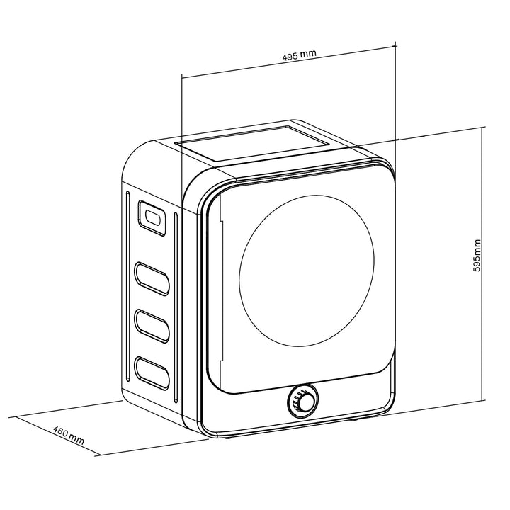 Sèche-linge électrique GreenBlue, charge de 3 kg, GB415 GR