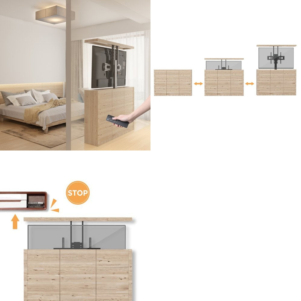 Support d'extension de câble électrique Maclean, 37''-65'', VESA 600x400, max 50kg, MC-866 + CÂBLE HDMI 2.0 4K 3D UHD 1.8m 48 bit
