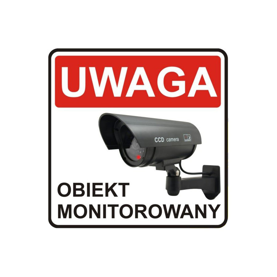 Caméra factice avec LED clignotante IR1100 B IR extérieur, noir, 2 pièces