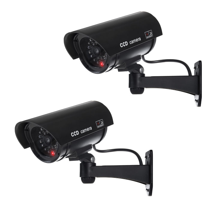 Caméra factice avec LED clignotante IR1100 B IR extérieur, noir, 2 pièces