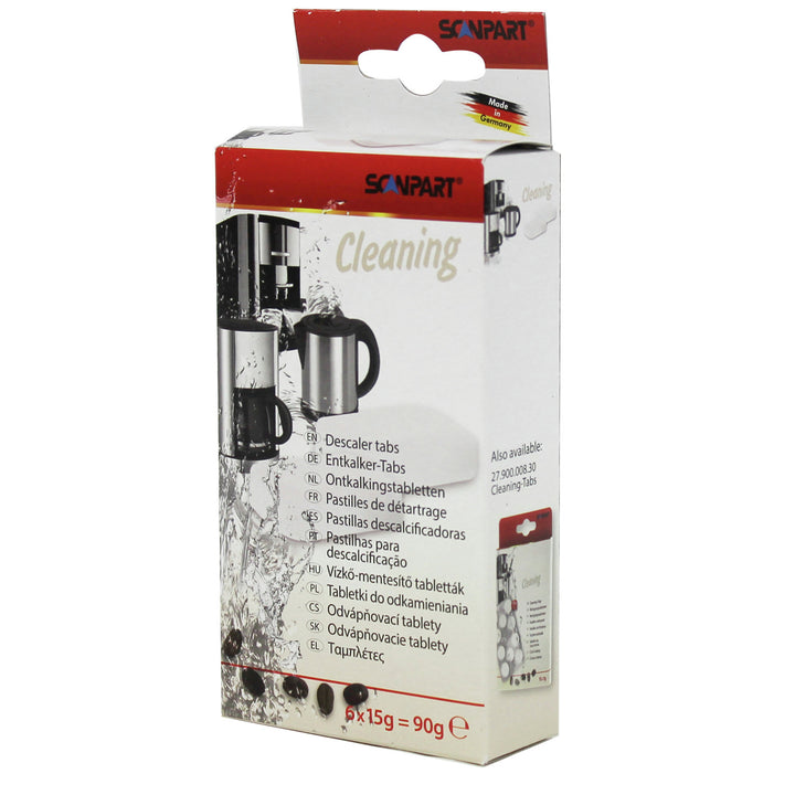 Pastilles de détartrage pour machines à espresso, 6 pièces, universel, Scanpart