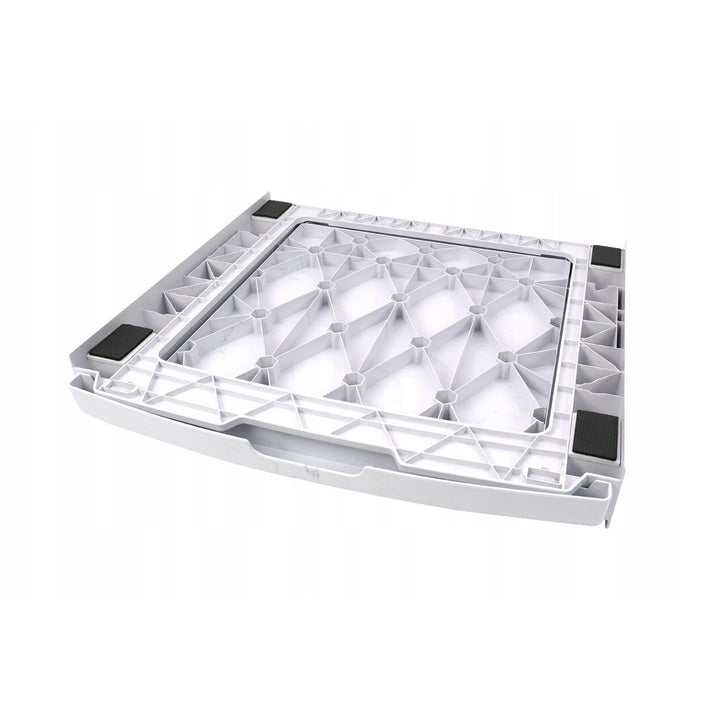 Raccordement universel lave-linge/sèche-linge, tablette extractible, 60 cm, blanc, Scanpart