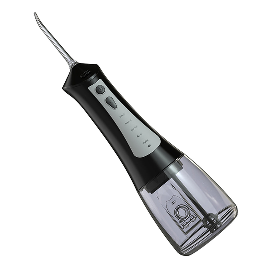 Irrigateur dentaire LAFE, 5 modes, 6 embouts, noir, CleanPRO