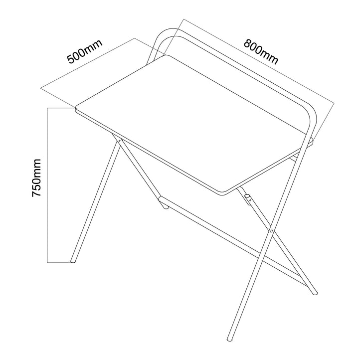 Bureau multifonctionnel Maclean pour ordinateur portable, noir, plateau 50x80cm, 50kg max, MC-127 B