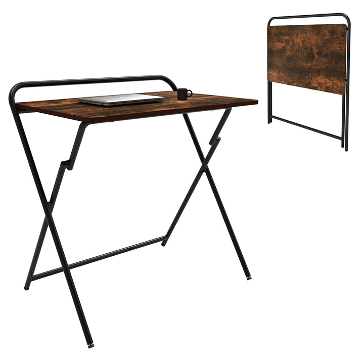 Bureau multifonctionnel Maclean pour ordinateur portable, noir, plateau 50x80cm, 50kg max, MC-127 B