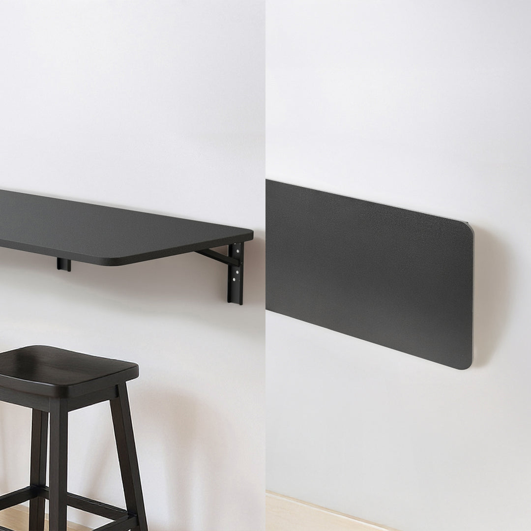 Tablette/plateau pliant Maclean, noir, 100x40 cm, max 50 kg, MC-128 B