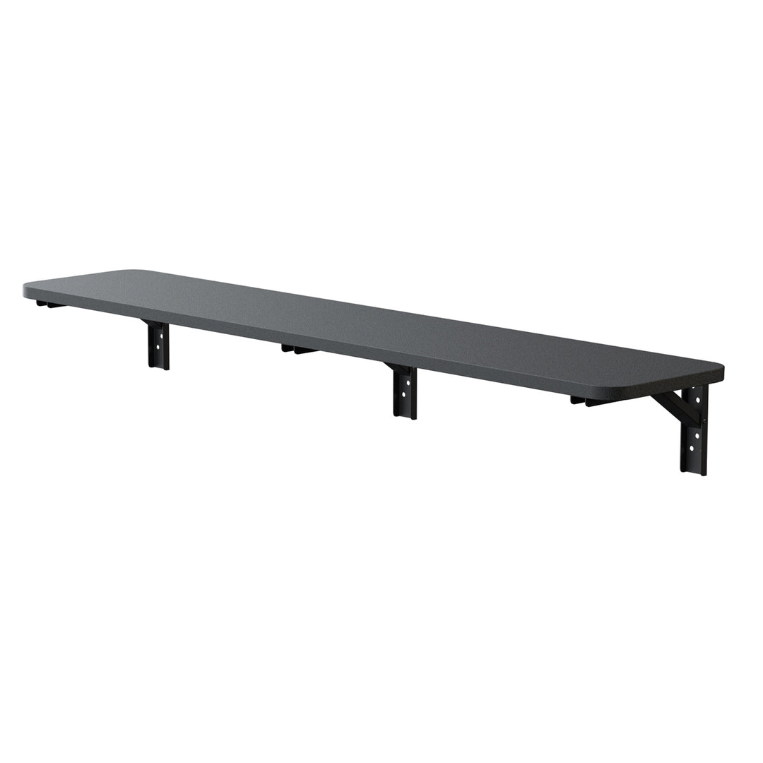 Maclean Étagère/tableau pliant, noir, 100x20 cm, max. 50 kg, MC-129 B