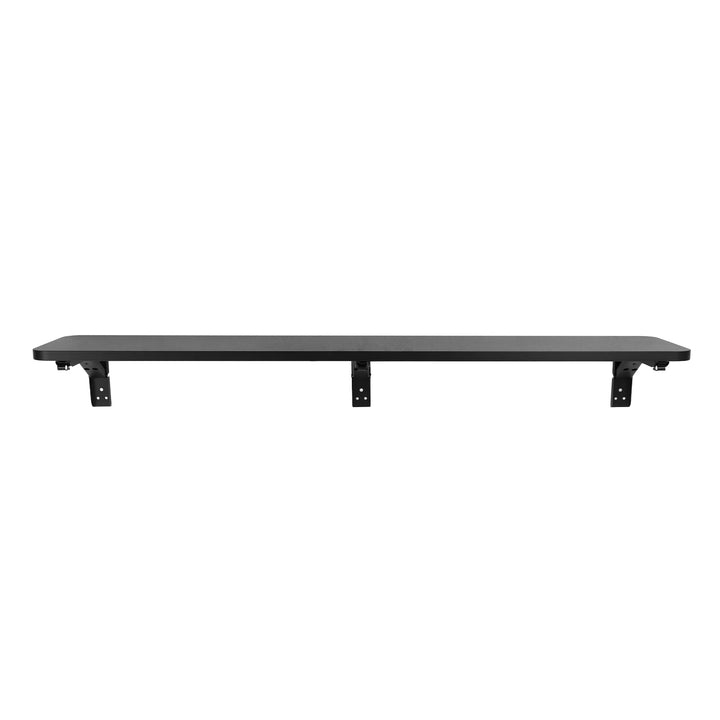Maclean Étagère/tableau pliant, noir, 100x20 cm, max. 50 kg, MC-129 B