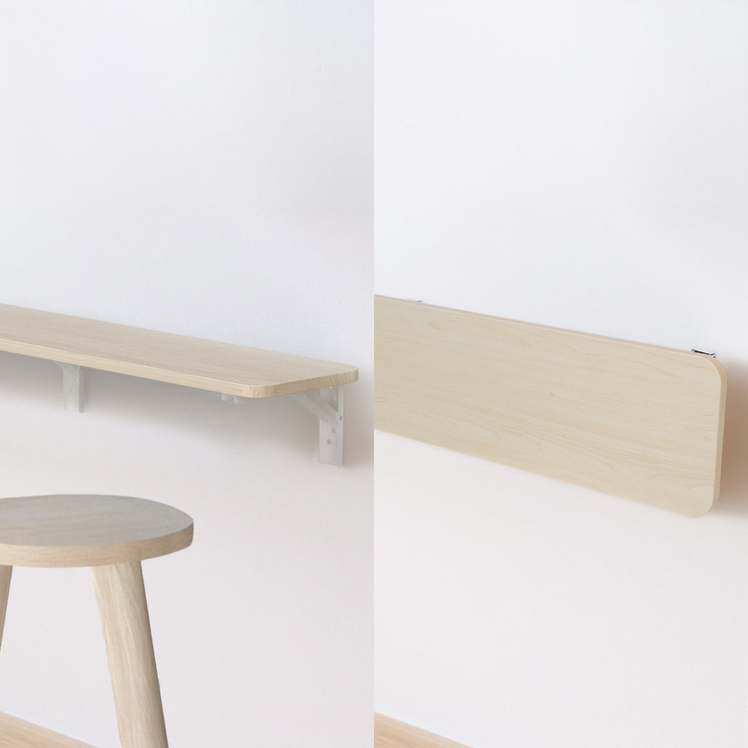 Etagère/tablette pliante Maclean, couleur bois clair, 100x20 cm, max.50 kg, MC-129 WD