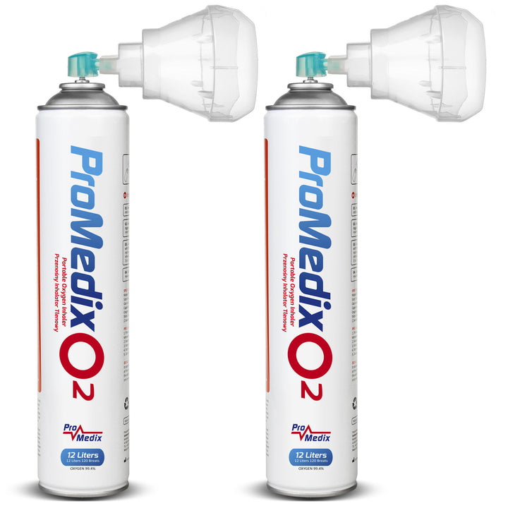 Inhalateur portable d'oxygène en boîte à 99,4% Promedix 12L, PR-994, 2 unités